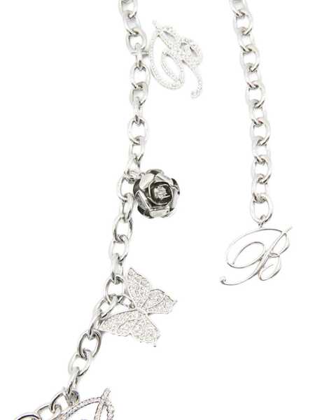 Curele Blumarine Blumarine Silver Tone Belt SILVER/CRYSTAL Femei (BM 18655209) 3