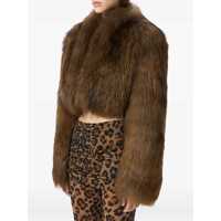 Imbracaminte Dama pagina 551 - Geci Blumarine Blumarine Brown Fur Jacket CARAMEL/BLACK Femei (BM 18655212) - B-mall.ro