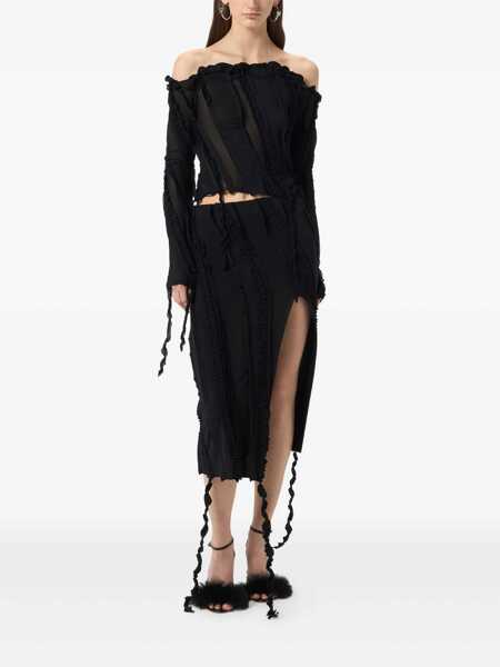 Topuri Blumarine Blumarine Black Viscose Top Black Femei (BM 18655227) 2