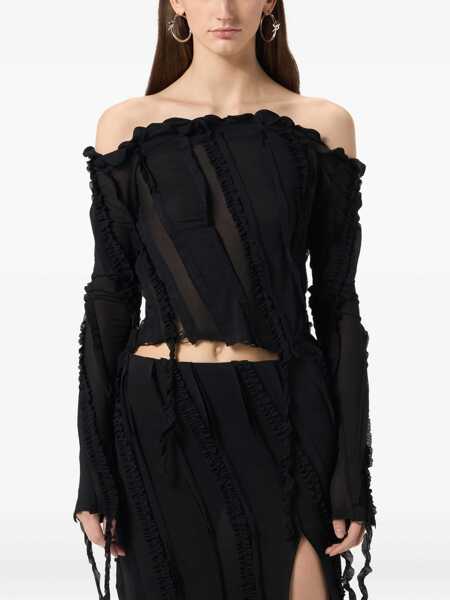 Topuri Blumarine Blumarine Black Viscose Top Black Femei (BM 18655227) 3