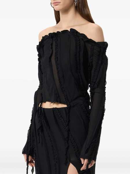 Topuri Blumarine Blumarine Black Viscose Top Black Femei (BM 18655227) 4