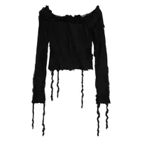 Topuri Blumarine Black Viscose Top Femei
