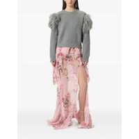 Fuste Blumarine Pink Silk Skirt Femei