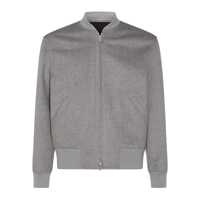 Geci Lardini Grey Wool Casual Jacket Barbati