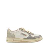 Sneakers Autry Platinum And Silver Leather Sneakers Barbati