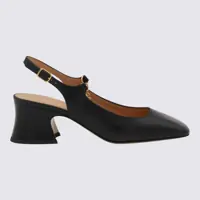 Pantofi cu toc Chloé Black Leather Pumps Femei