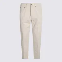 Blugi Lardini Lardini White Cotton Jeans