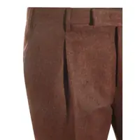 Pantaloni PT TORINO pentru Barbati - Pantaloni PT TORINO Pt Torino Brown Wool Pants PURPLE Barbati (BM 18655959) - B-mall.ro