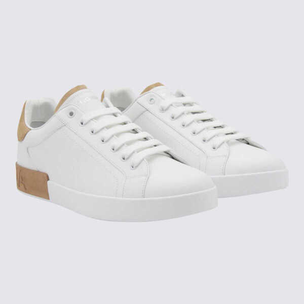 Sneakers Dolce & Gabbana Portofino White Low Top Sneakers With Logo Lettering On The Tongue And Contrasting Heel With Logo Lettering In Leather Man... (BM 18655983) 2