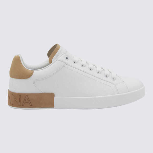 Sneakers Dolce & Gabbana Portofino White Low Top Sneakers With Logo Lettering On The Tongue And Contrasting Heel With Logo Lettering In Leather Man... (BM 18655983) 1