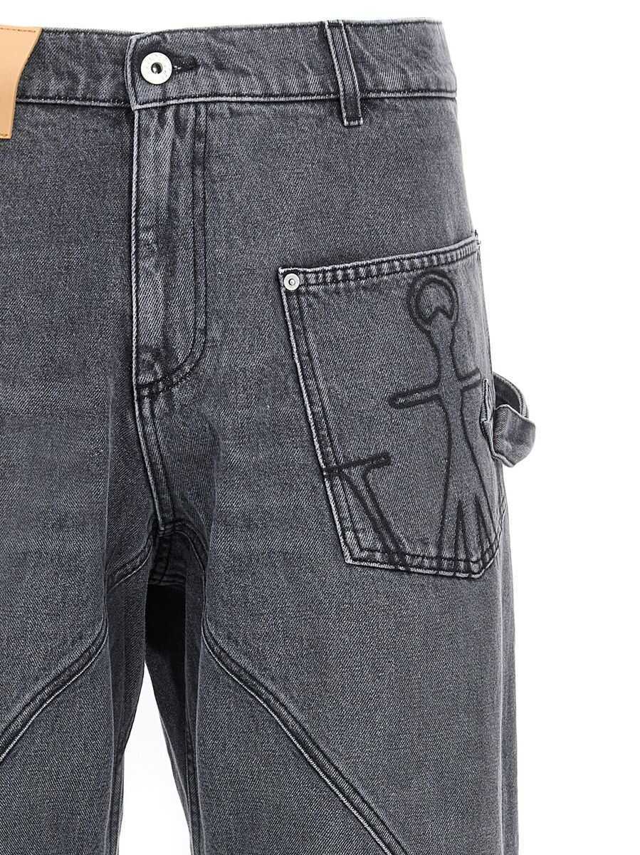 Blugi JW Anderson JW Anderson JW Anderson Jeans GREY Barbati (BM 18656085) 3