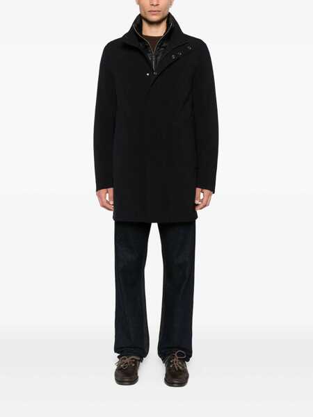 Paltoane MONTECORE Montecore Black Coat Black Barbati (BM 18656202) 2