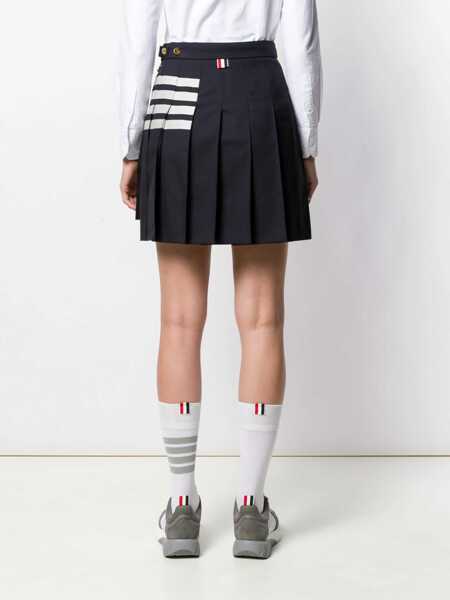 Fuste Thom Browne Thom Browne 4 Bar Skirt BLUE Femei (BM 18656286) 4