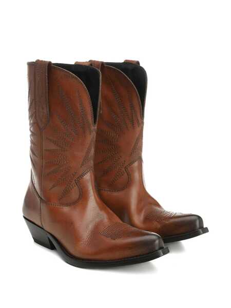 Bocanci Golden Goose Golden Goose Tan Leather Boots BROWN Barbati (BM 18656472) 2