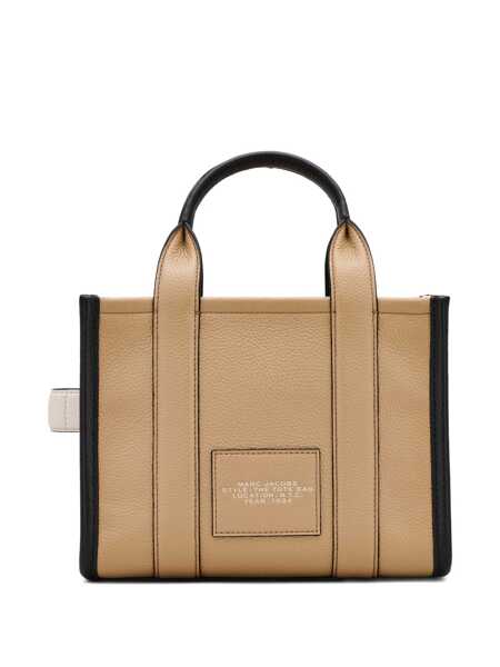 Genti de mana Marc Jacobs The Small Tote Bag Beige Handbag With Logo In Leather Woman Beige Femei (BM 18656577) 4