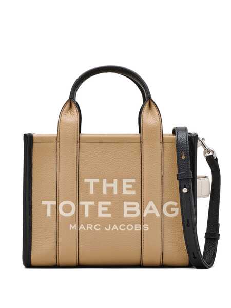 Genti de mana Marc Jacobs The Small Tote Bag Beige Handbag With Logo In Leather Woman Beige Femei (BM 18656577) 1