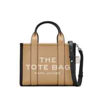 Genti de mana 'The Small Tote Bag' Beige Handbag With Logo In Leather Woman Femei