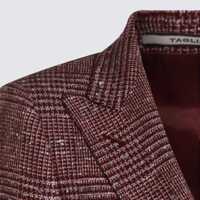 Sacouri Tagliatore Dama - Sacouri Tagliatore Tagliatore Bordeaux Wool Blazer Red Femei (BM 18656838) - B-mall.ro