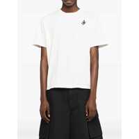 Tricouri JW Anderson pentru Barbati - Tricouri JW Anderson White T-Shirt With Logo On The Front In Cotton Man WHITE Barbati (BM 18656862) - B-mall.ro