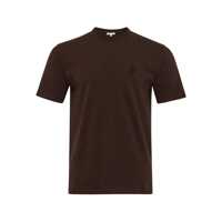 Tricouri Brown T-Shirt With Logo On The Front In Cotton Man Barbati