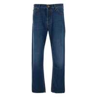 Blugi Jacob Cohen 'Sean' Blue Five-Pocket Jeans With Logo Patch On The Back In Denim Man