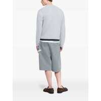 Pulovere JW Anderson pentru Barbati - Cardigane JW Anderson Grey Cardigan With V-Neck And Layered Design In Fabric Man GREY Barbati (BM 18657027) - B-mall.ro