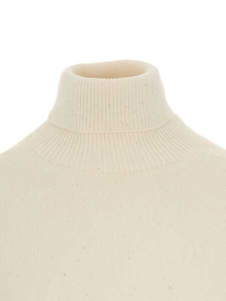 Pulovere Liu Jo Liu Jo Sweater BIANCO LANA MET. Femei (BM 18657225) 3