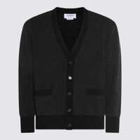 Pulovere Thom Browne Dark Grey Wool Knitwear Barbati