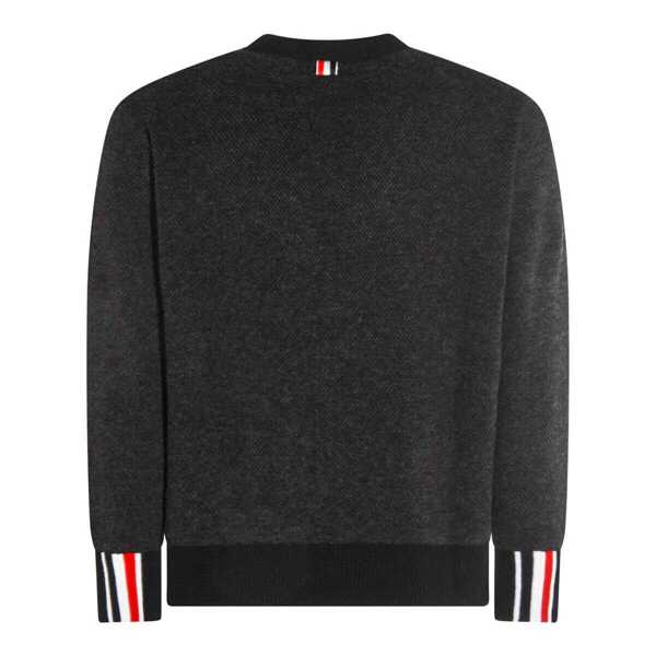 Pulovere Thom Browne Thom Browne Sweaters GREY Barbati (BM 18657300) 2