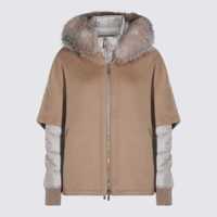 Imbracaminte Dama pagina 551 - Geci de iarna Moorer Moorer Beige Wool Down Jacket BROWN Femei (BM 18657336) - B-mall.ro