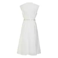 Imbracaminte Dama pagina 460 - Rochii Michael Kors Michael Kors Belted Cotton Dress WHITE Femei (BM 18657402) - B-mall.ro