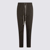 Pantaloni Rick Owens Green Cotton Bela Pants Barbati