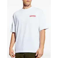 Tricouri DSQUARED2 pentru Barbati - Tricouri DSQUARED2 White T-Shirt With Logo On The Front In Cotton Man WHITE Barbati (BM 18657966) - B-mall.ro