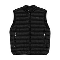 Geci John Richmond Black Zip-Up Vest Barbati