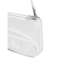 Genti de umar Diesel Dama - Genti de umar Diesel 1Dr Twin White Shoulder Bag With Adjustable And Removable Shoulder Strap In Leather Woman WHITE Femei (BM 18658671) - B-mall.ro