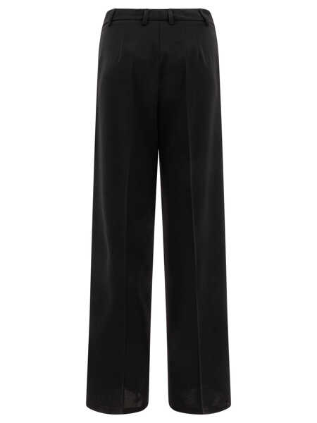 Pantaloni casual Semper Wide-leg pants Black Femei (BM 18658935) 2
