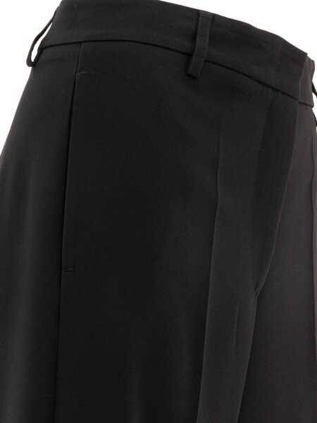 Pantaloni casual Semper Wide-leg pants Black Femei (BM 18658935) 4