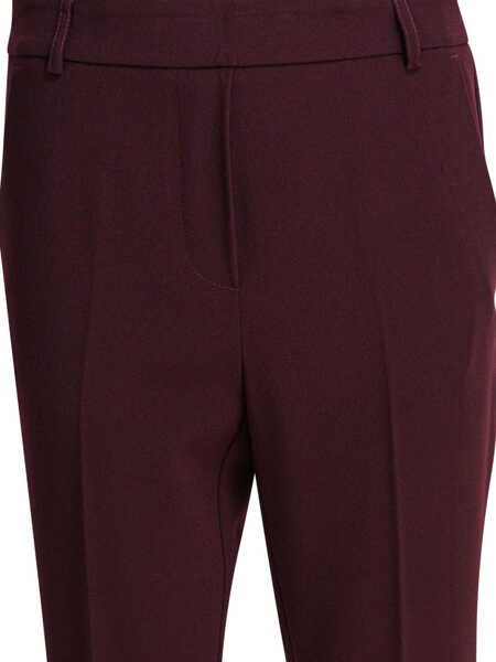 Pantaloni casual Semper Pants with elasticized waist Bordeaux Femei (BM 18658950) 3
