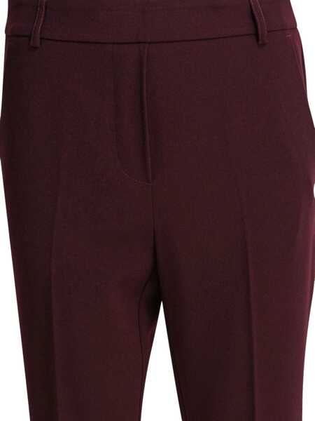 Pantaloni casual Semper Pants with elasticized waist Bordeaux Femei (BM 18658950) 5