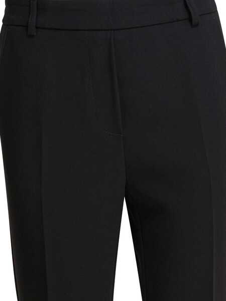 Pantaloni casual Semper Pants with elasticized waist Black Femei (BM 18658953) 3