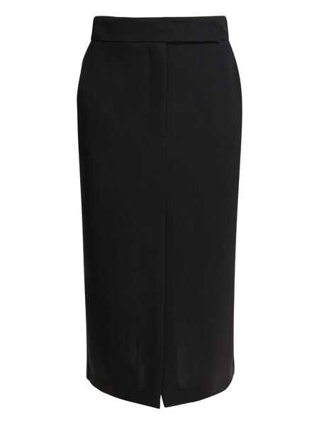 Fuste casual Semper Midi skirt with double slit Black Femei (BM 18658956) 1