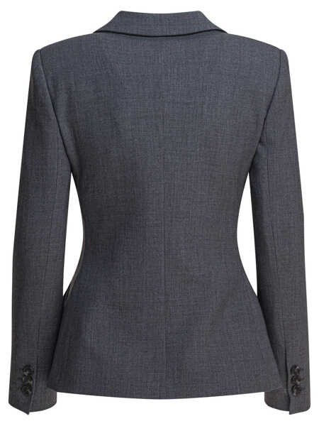 Sacouri Semper Single-breasted blazer Grey Femei (BM 18658974) 2