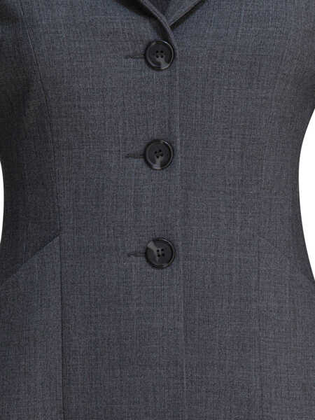 Sacouri Semper Single-breasted blazer Grey Femei (BM 18658974) 3