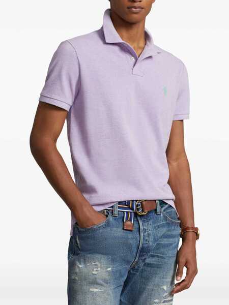 Tricouri Polo Ralph Lauren Pique polo shirt Purple Barbati (BM 18658980) 3