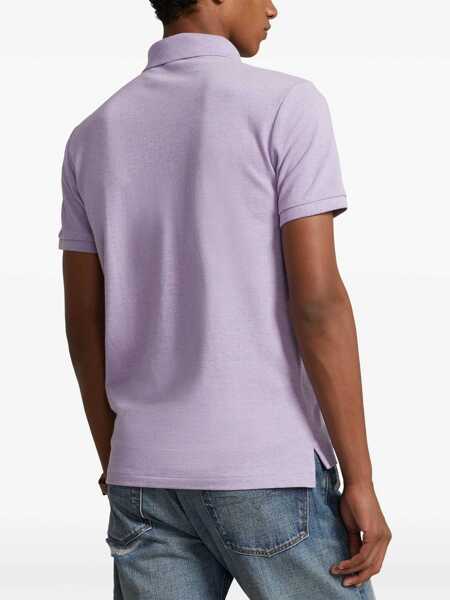 Tricouri Polo Ralph Lauren Pique polo shirt Purple Barbati (BM 18658980) 4