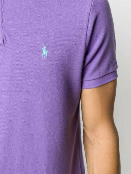 Tricouri Polo Ralph Lauren Pique polo shirt Purple Barbati (BM 18658983) 4