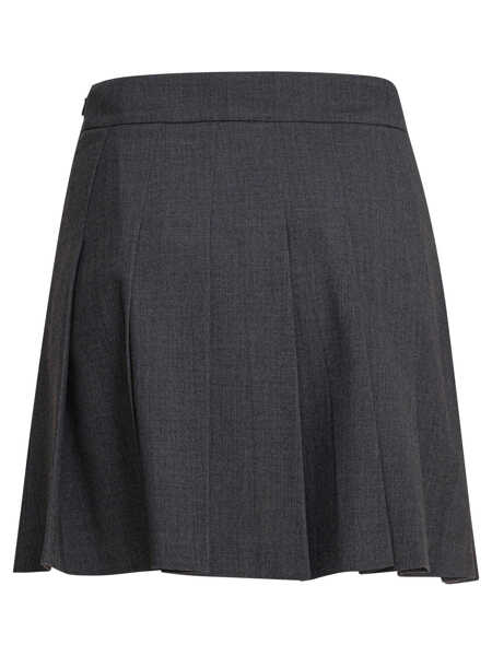 Fuste casual Semper Pleated miniskirt Grey Femei (BM 18658995) 2