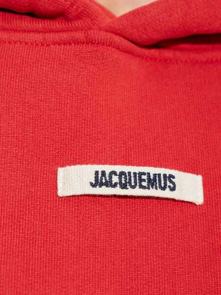 Bluze de trening JACQUEMUS Gros Grain Hoodie Red Femei (BM 18659010) 4