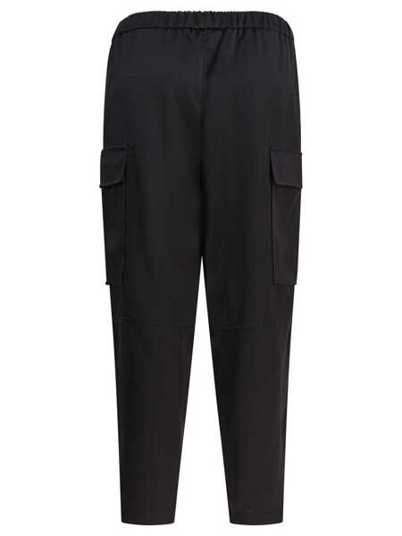 Pantaloni casual Semper Cargo pants Black Femei (BM 18659046) 2