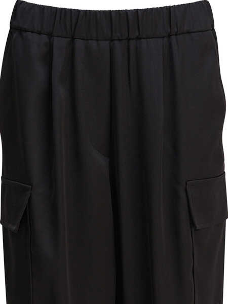 Pantaloni casual Semper Cargo pants Black Femei (BM 18659046) 3